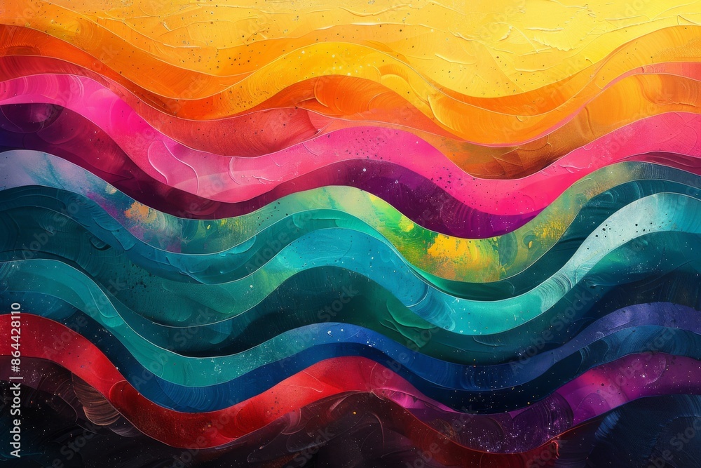 Colorful abstract waves Colorful abstract waves