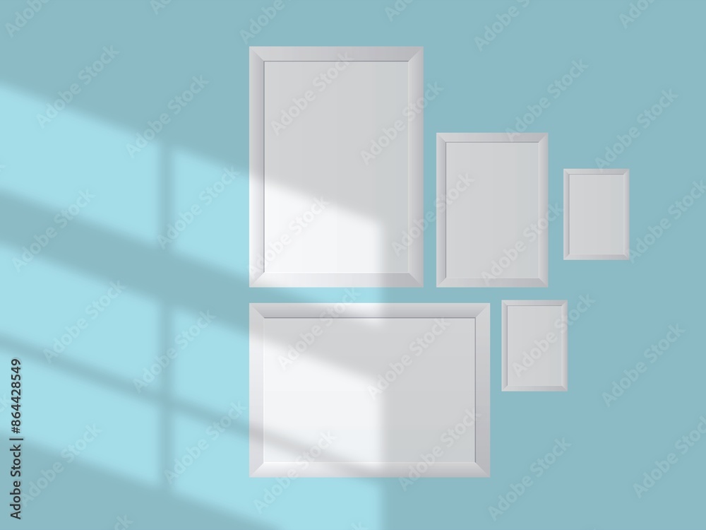 Soft frame blank mockup with color background Soft frame blank mockup with color background