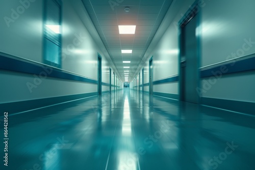 Wallpaper Mural Modern Hospital Corridor Torontodigital.ca