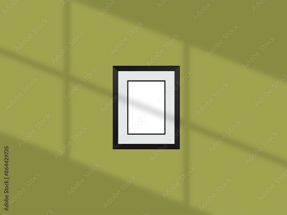 Photo frame mockup with shadow overlay and pastel color background Photo frame mockup with shadow overlay and pastel color background