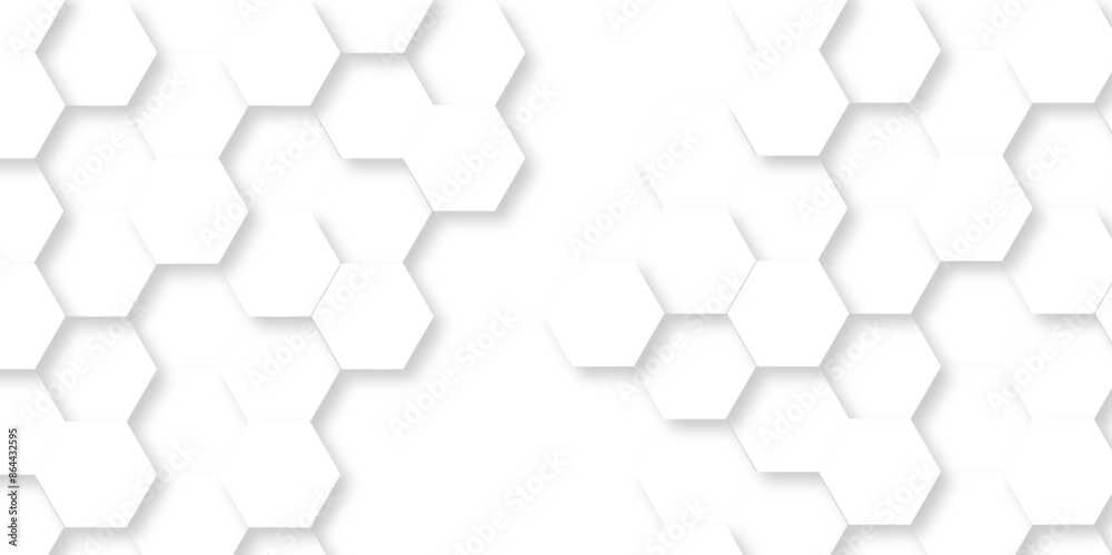 Vector White Hexagonal Background. Luxury White Pattern. Vector Illustration. 3D Futuristic abstract honeycomb mosaic white background. geometric mesh cell texture. modern futuristic wallpaper. Vector White Hexagonal Background. Luxury White Pattern. Vector Illustration. 3D Futuristic abstract honeycomb mosaic white background. geometric mesh cell texture. modern futuristic wallpaper.