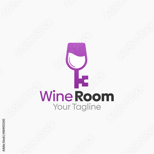 Wine Room Logo Vector Template Design. Good for Business, Start up, Agency, and Organization