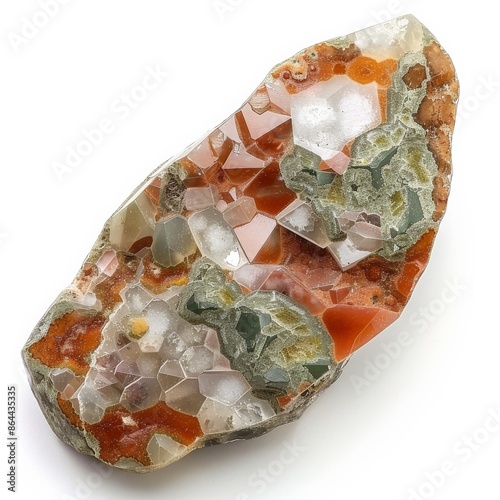 Anthophyllite gemstone, with its rich colors and intricate patterns photo