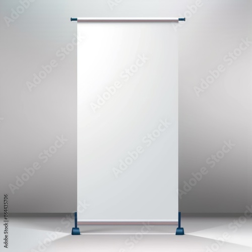 White popup advertising display template