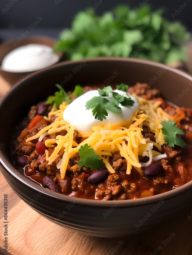 Traditional Mexican Chili Con Carne, featuring hearty minced meat and tender red beans simmered in a rich, flavorful sauce. Traditional Mexican Chili Con Carne, featuring hearty minced meat and tender red beans simmered in a rich, flavorful sauce.