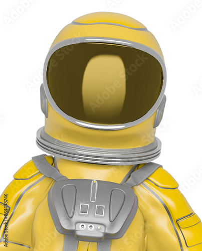 astronaut girl id picture profile portrait