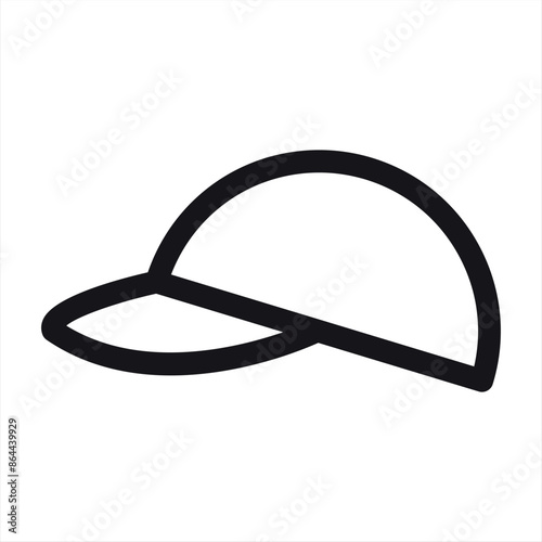 Hat icon vector symbol template.Sports Casual Head Cap Vector Icon