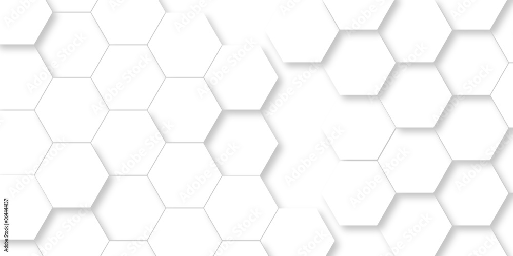 Vector White Hexagonal Background. Luxury White Pattern. Vector Illustration. 3D Futuristic abstract honeycomb mosaic white background. geometric mesh cell texture. modern futuristic wallpaper. Vector White Hexagonal Background. Luxury White Pattern. Vector Illustration. 3D Futuristic abstract honeycomb mosaic white background. geometric mesh cell texture. modern futuristic wallpaper.