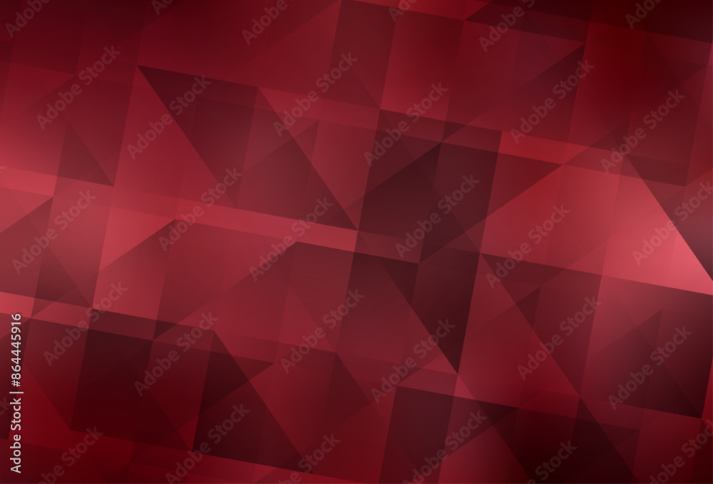 Light Red vector polygon abstract backdrop.