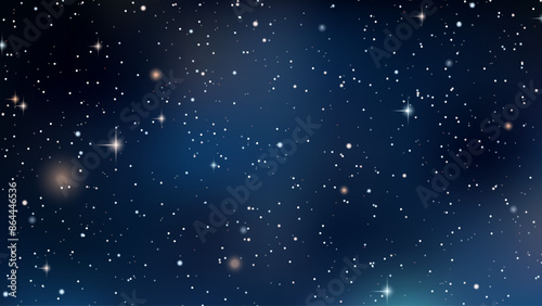 Deep space vector illustration. Background for presentation, landing page, booklet, banner