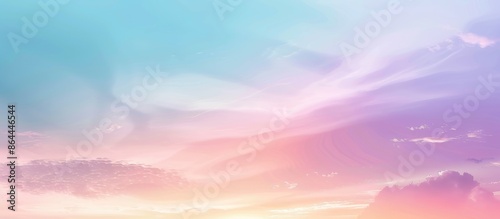 Gradient Pastel Abstract Sky Background in Soft Cloudy Style