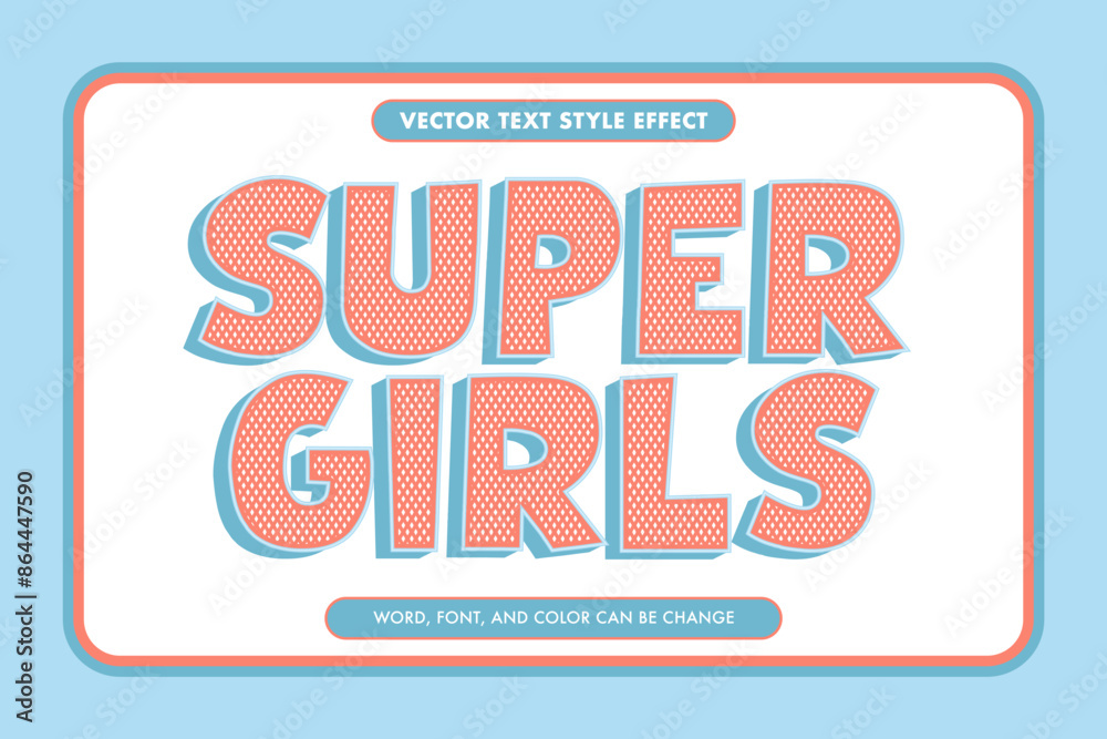 Fototapeta premium Retro comic style text effect with