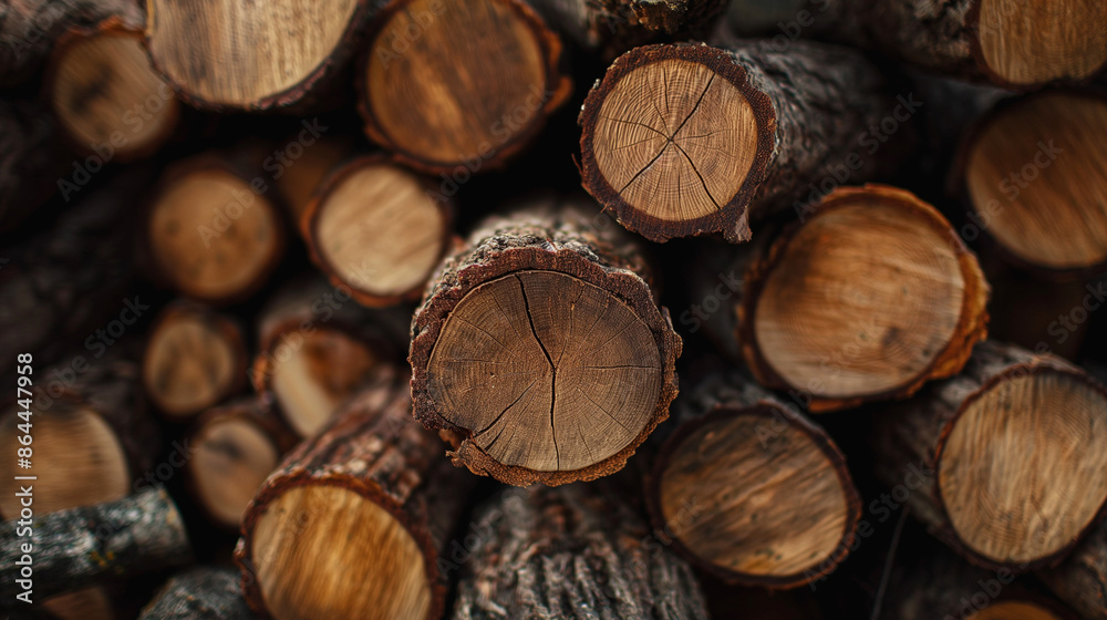 A small pile of thick, chopped beech tree firewood, natural, very dry, similar wood sizes A small pile of thick, chopped beech tree firewood, natural, very dry, similar wood sizes