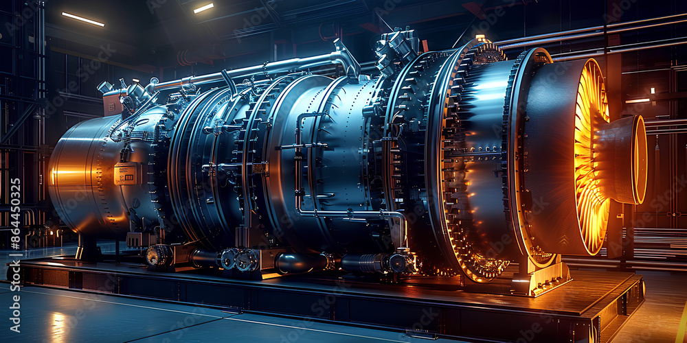 Description Industrial Gas Turbine Power Plant For Efficient Electrical