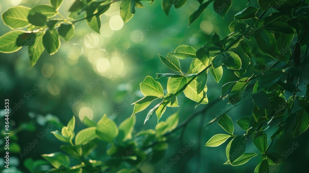 Detailed view of leaves and branches Detailed view of leaves and branches
