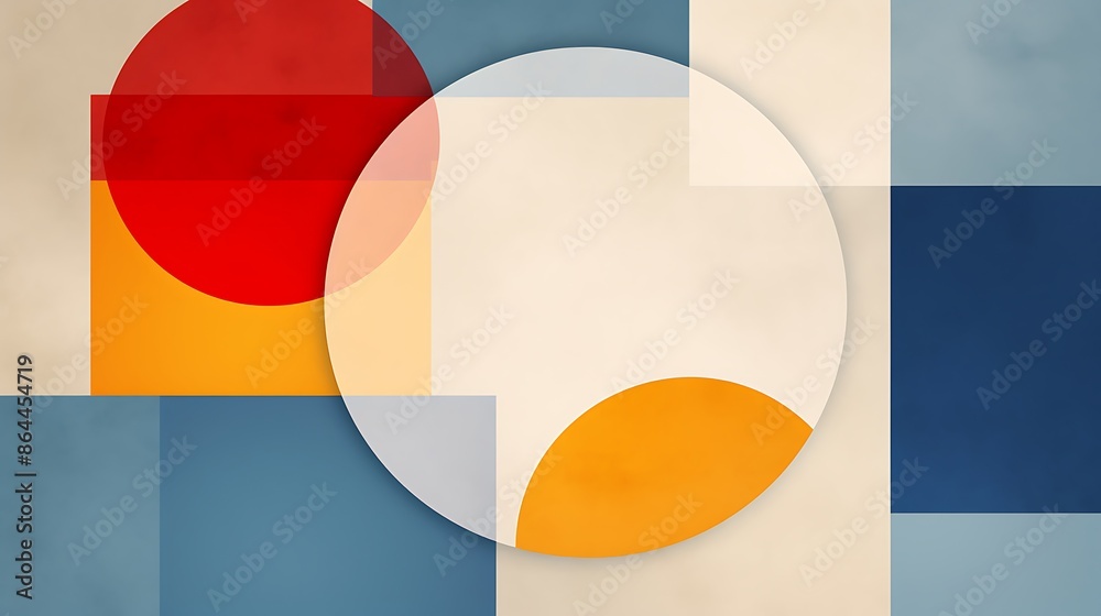 bauhaus style background, multiple colors 