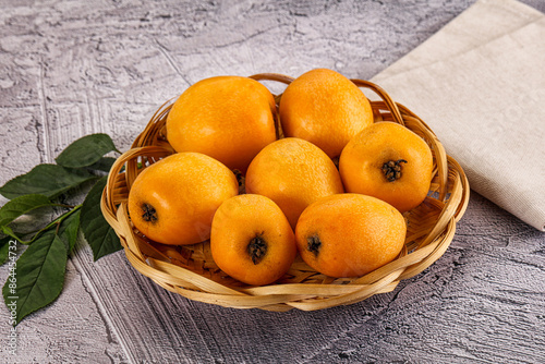 Ripe sweet juicy medlar fruit