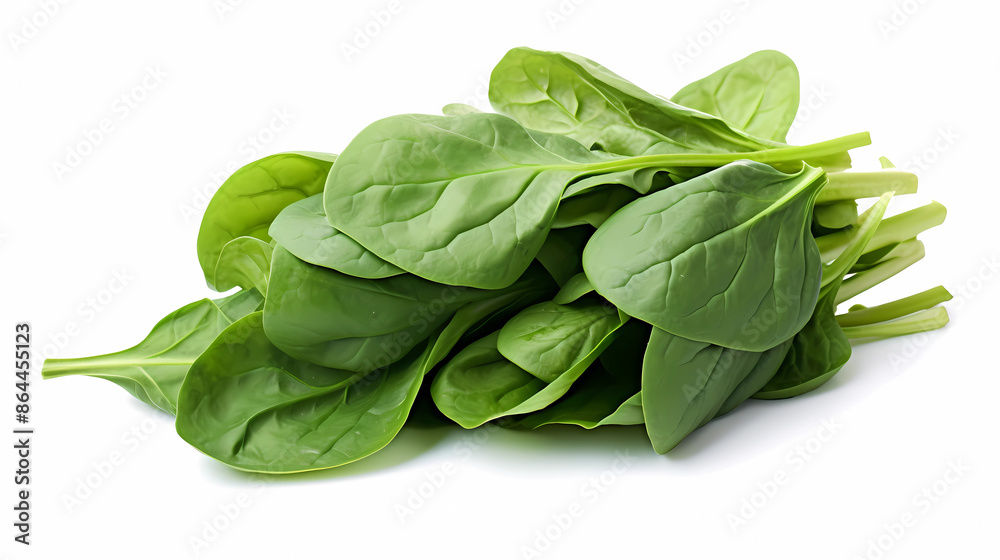 spinach leaves isolated on white background spinach leaves isolated on white background