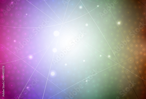 Dark Multicolor vector background with stright stripes.