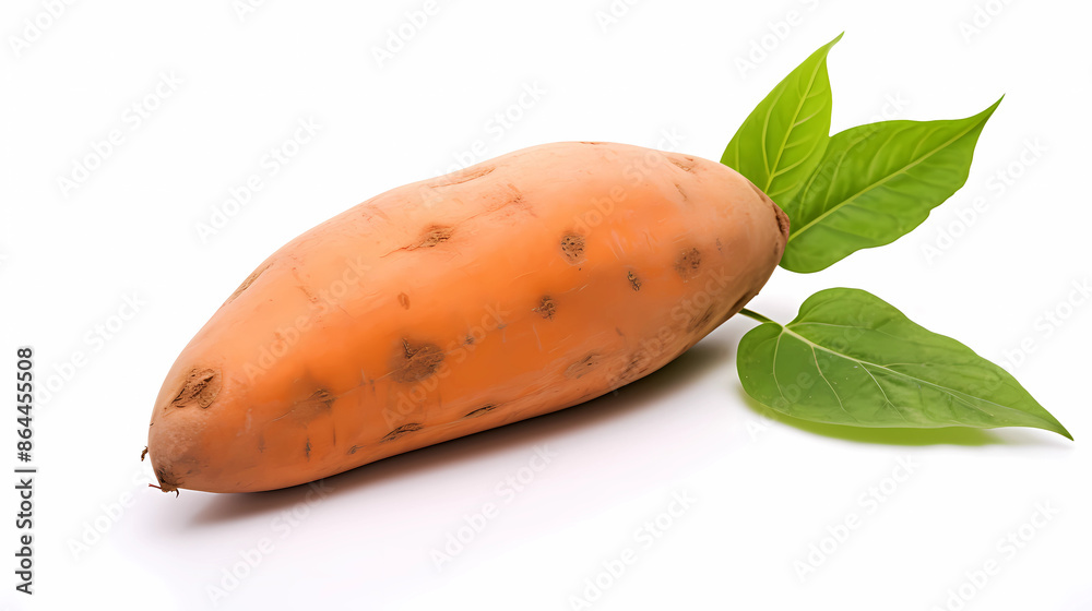 sweet potato on a white background sweet potato on a white background