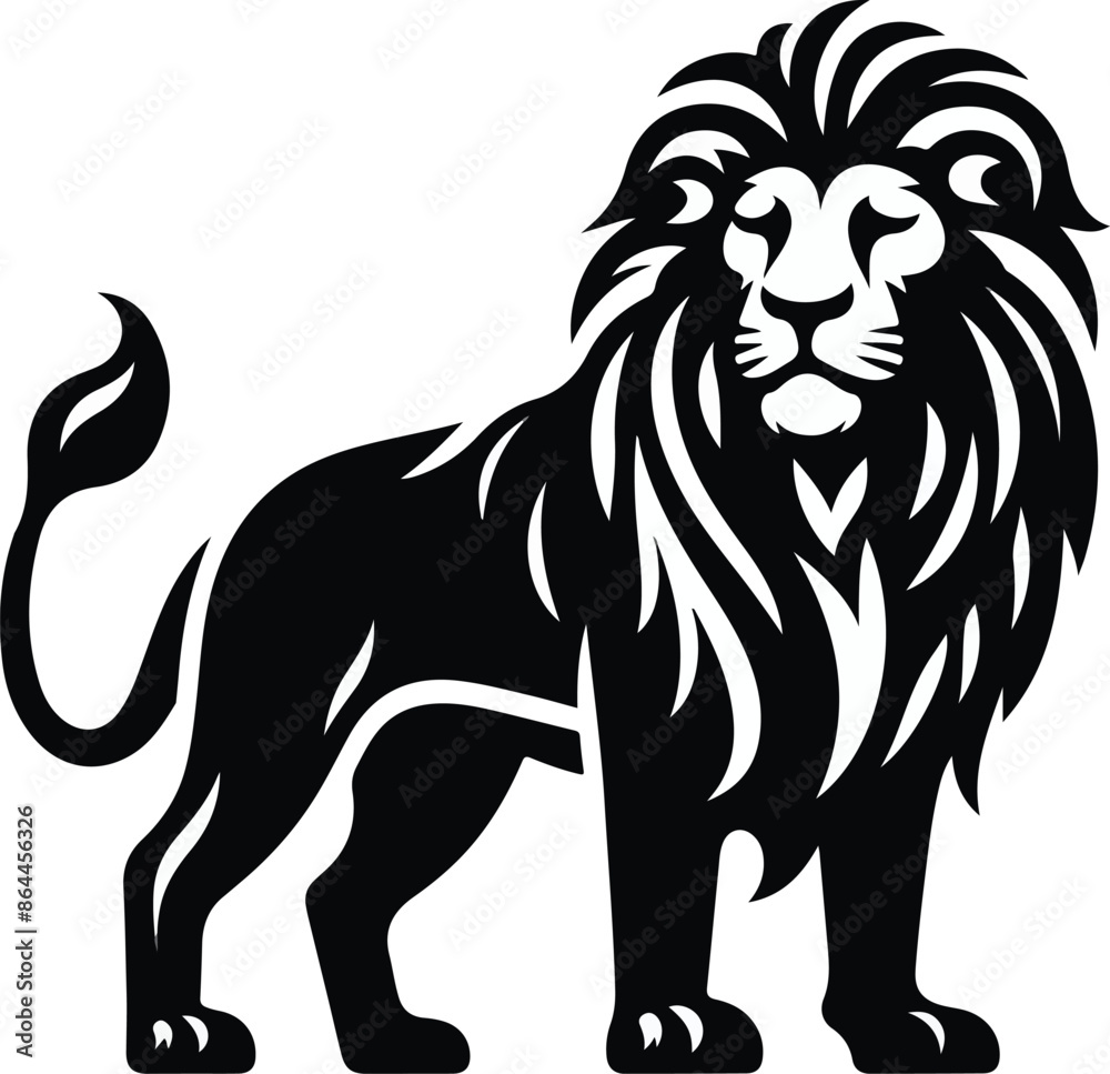 Black tiger vector illustration Black tiger vector illustration
