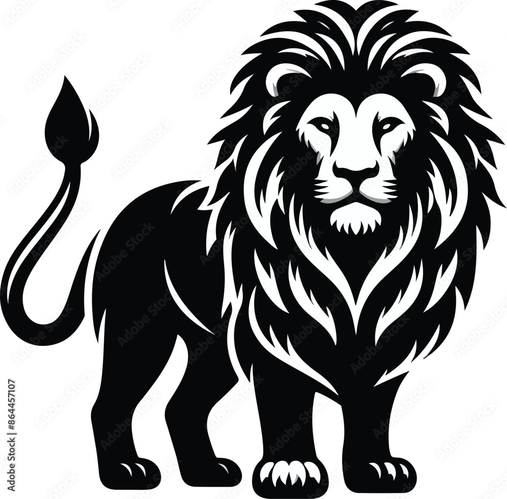 Black tiger vector illustration Black tiger vector illustration