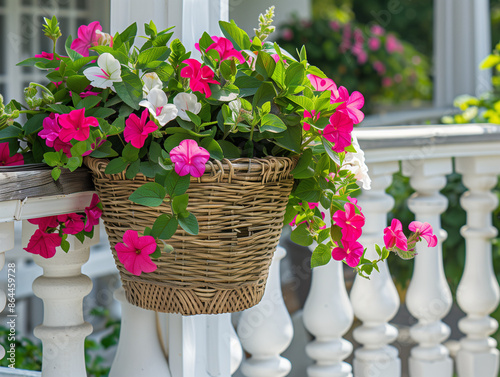 Fresh Flower Bouquet on a Sunny Balcony: Brightening Spaces Naturally