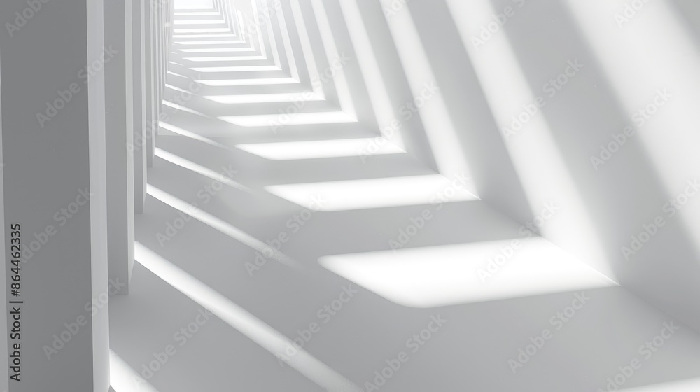 Fototapeta premium 3D Light White Background