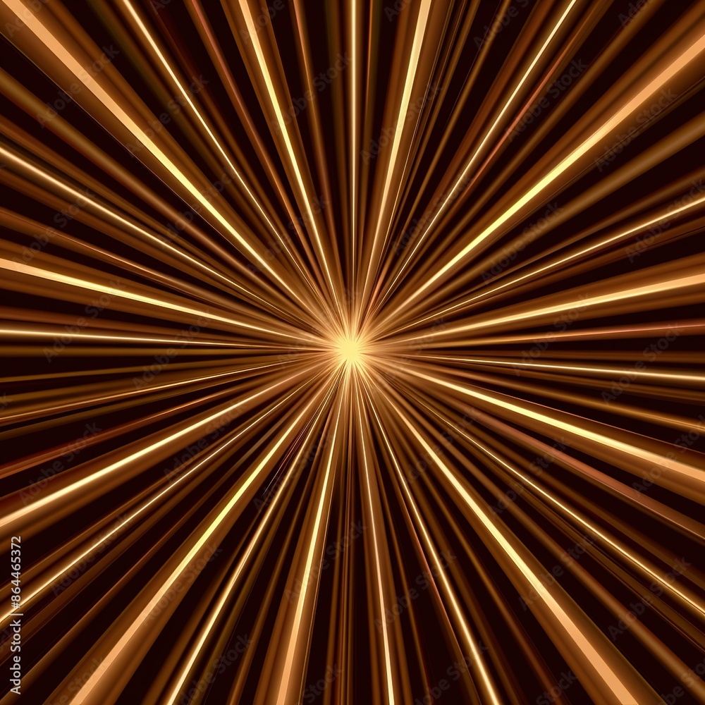 Obraz premium An image depicts a celestial explosion occurring amidst a dark background, featuring illuminated rays radiating from the center
