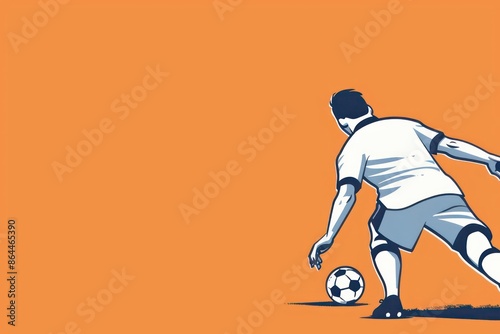 A penalty kick taken under high pressure, with ample space for text on the banner