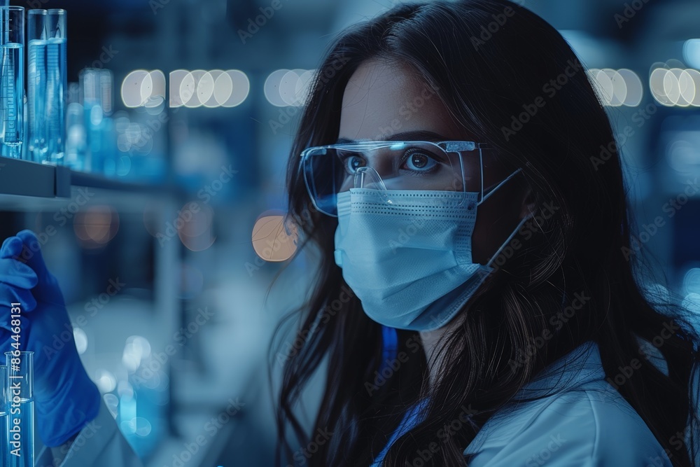 Female Scientist Working in Laboratory Female Scientist Working in Laboratory