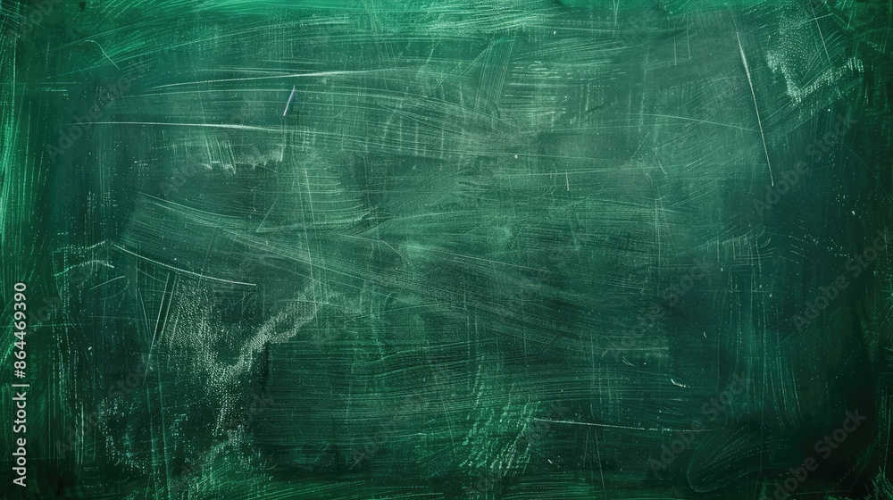 Chalk rubbed out on green chalkboard background Chalk rubbed out on green chalkboard background