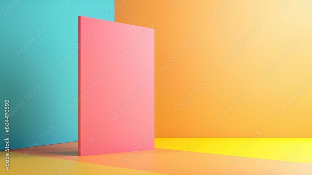 Copy space image of a note stand standing on a colorful background Copy space image of a note stand standing on a colorful background