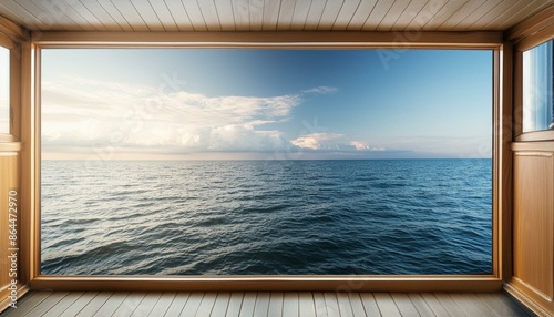view from the window to the sea