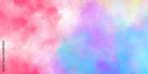 Colorful gradient ink colors wet effect hand drawn canvas background. Abstract watercolor digital art painting for texture background. Abstract Colorful and bright watercolor background texture.
