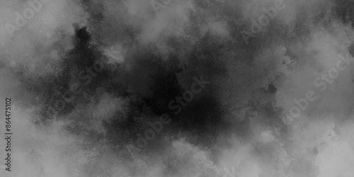 Abstract gray sky with black and white cloud textured background. Black grey texture with white cloud and cloudy stains blurred gray decorative silver oil painting texture design with grunge effect.
