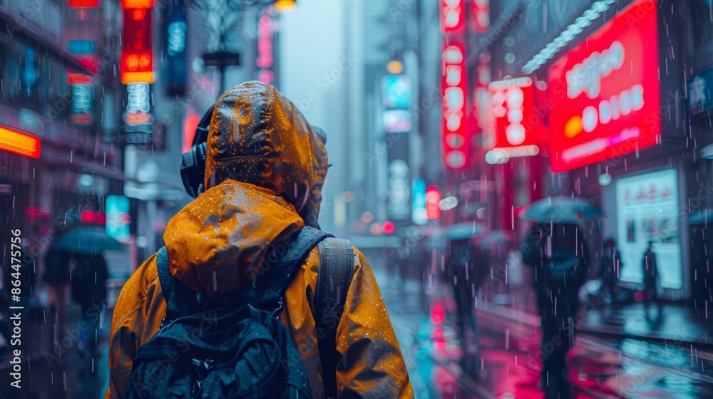 Street style, model in casual techwear, background is a trendy urban area, clothing is functional yet stylish, vibrant and detailed scene, Street style, model in casual techwear, background is a trendy urban area, clothing is functional yet stylish, vibrant and detailed scene,