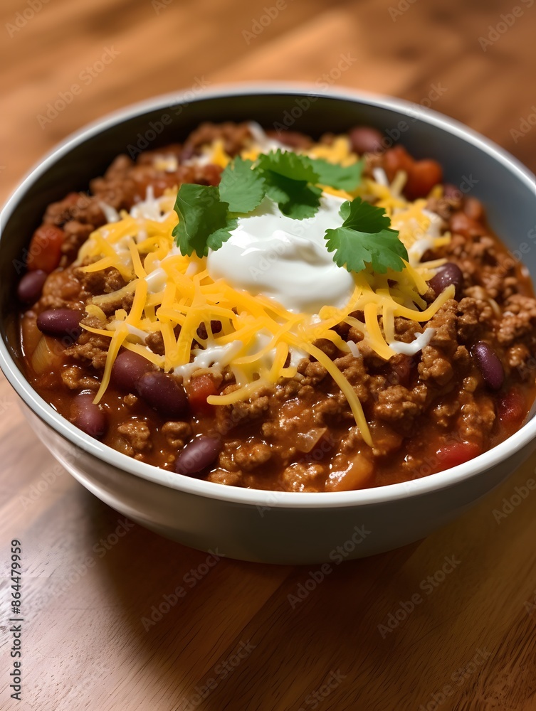 Traditional Mexican Chili Con Carne, featuring hearty minced meat and tender red beans simmered in a rich, flavorful sauce. Traditional Mexican Chili Con Carne, featuring hearty minced meat and tender red beans simmered in a rich, flavorful sauce.