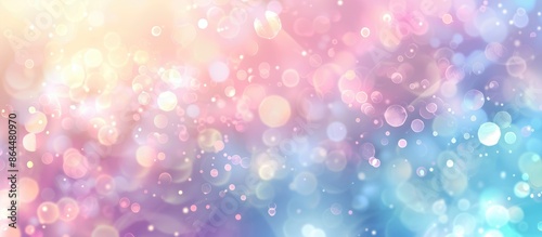 Blurred Bokeh Background with Pastel Tones