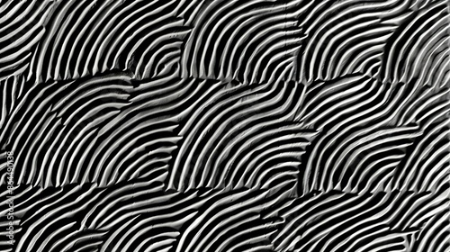 Wallpaper Mural   B&W image of a textured wall with wavy lines & patterns Torontodigital.ca