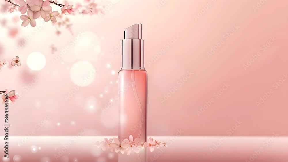 Pink cosmetic perfume for beauty brand