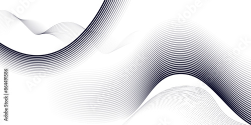 White abstract background with flowing lines. Abstract White background design. Vector illustration. 