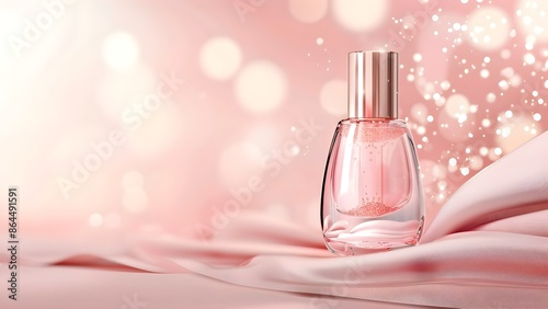 Pink cosmetic perfume for beauty brand