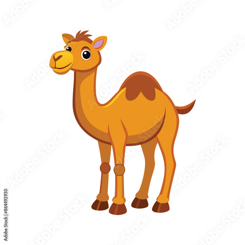 Cartoon camel vector isolated