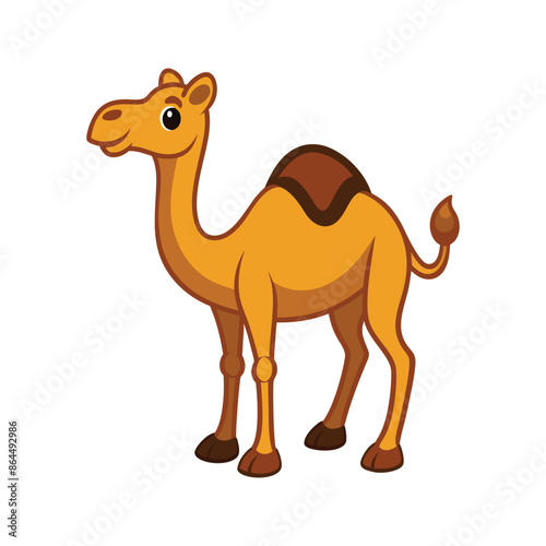Cartoon camel vector isolated