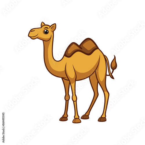 Cartoon camel vector isolated