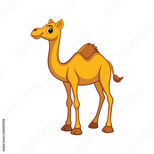 Cartoon camel vector isolated