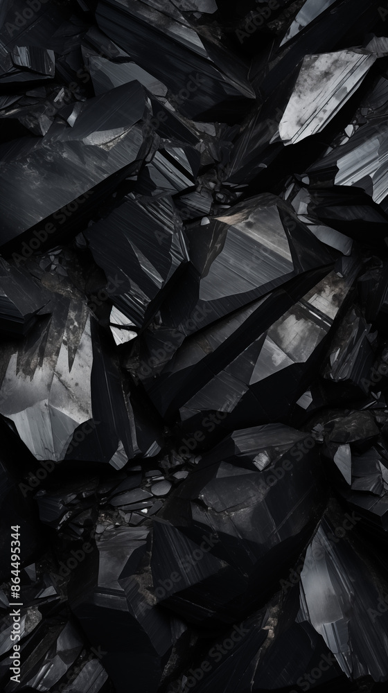 Hematite Gemstone, Abstract Image, Texture, Pattern Background, Wallpaper, Background, Cell Phone Cover and Screen, Smartphone, Computer, Laptop, 9:16 and 16:9 Format - PNG