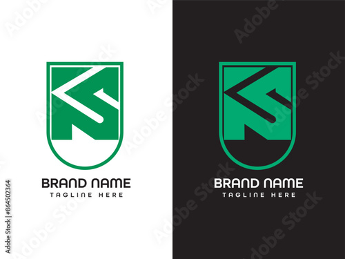Ks Letter Logo Design Monogram