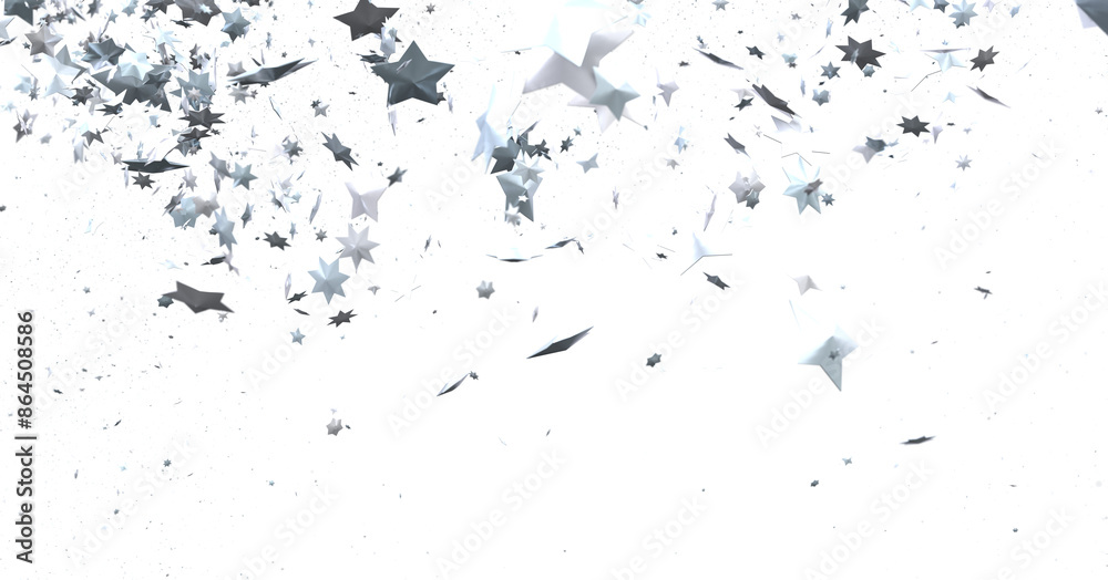 Stellar Christmas Drift: Radiant 3D Illustration Showcasing Descending Holiday Stars in Motion Stellar Christmas Drift: Radiant 3D Illustration Showcasing Descending Holiday Stars in Motion